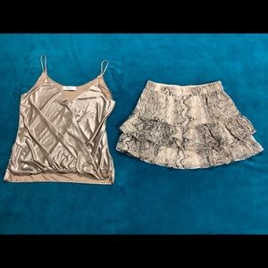 Generation Love Audrina Python Print Skirt Bailey 44 Cami